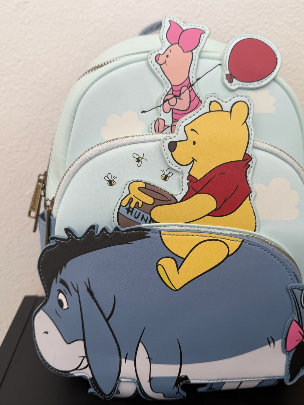 Disney Winnie the Pooh & Friends Light Blue Character Backpack